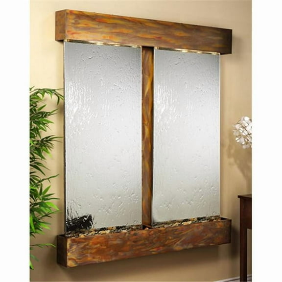 Adagio CFS1040 Cottonwood Falls - Silver Mirror Wall Fountain