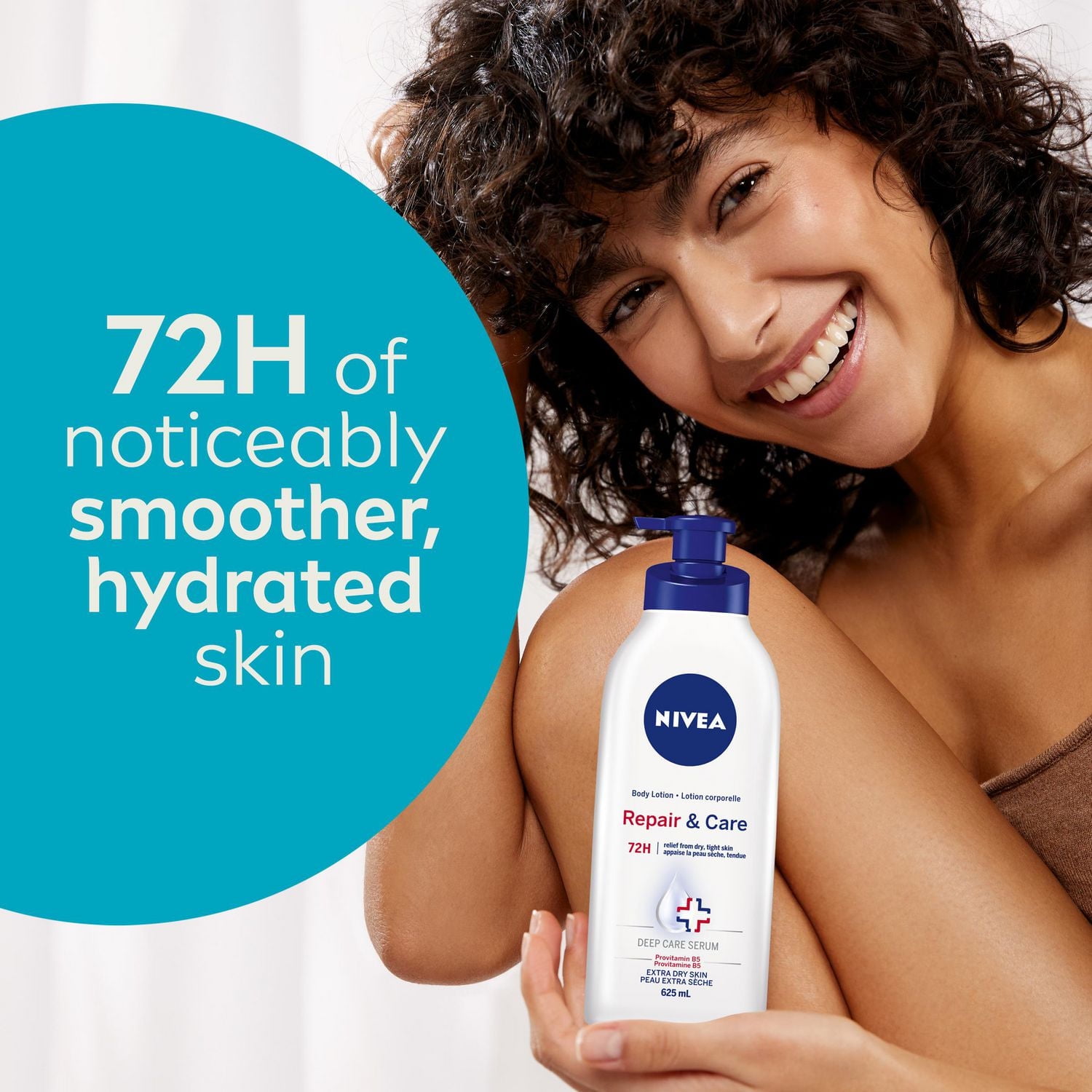 NIVEA Lotion corporelle 72H Repair & Care pour peau extra sèche