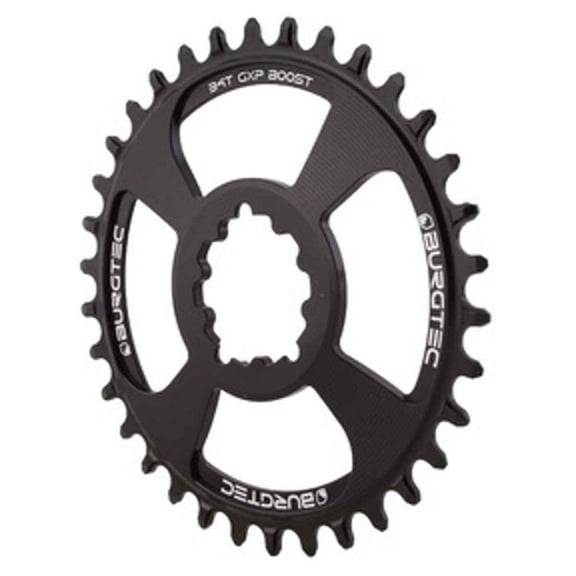 Burgtec GXP Thick Thin Chainrings Single (Anti Chain Drop) OCP DM 34T Black - 8264