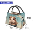 thumbnail image 2 of Lukts Sac à Lunch Motif Cochon d'Inde Petit Sac à Lunch Isolé pour Hommes Femmes Mini Boîte à Lunch Sac Isotherme Portable, Sac à Collation Réutilisable, 2 of 6