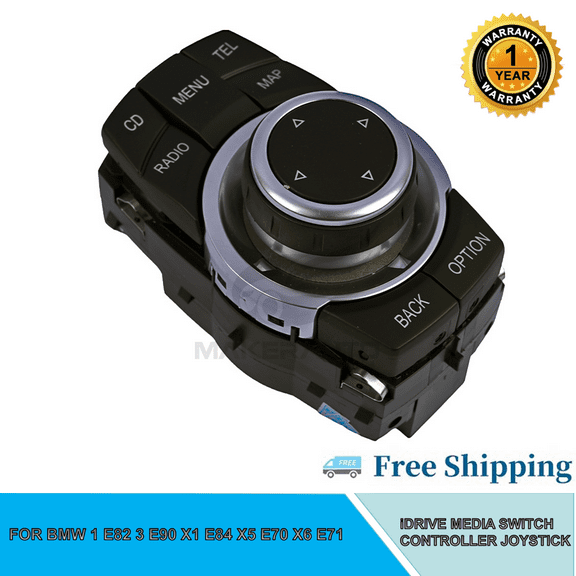 For BMW 1 E82 3 E90 X1 E84 X5 E70 X6 E71 iDrive Media Controller Switch Joystick
