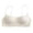 White, variant on Women Seamless Wire Free Comfort Jelly Bra, Breathable Hole V‑Neck Bralette with Adjustable Thin Straps, No Underwire Invisible Intimates for Daily Sleep Office Wear