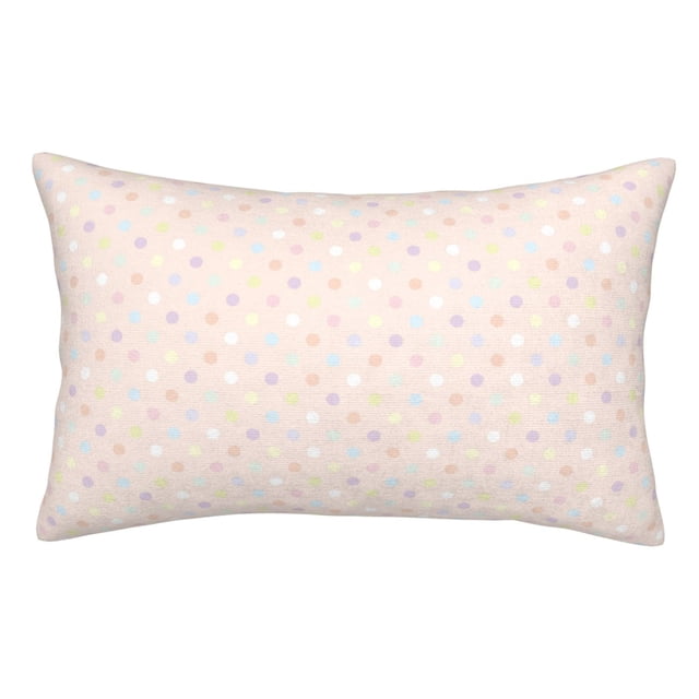 Balery Colorful Dots Funda de Cojín Estampada, Regalos para Mujeres, Regalos de Amor para Ella, Regalos para Novia o Esposa, Funda de Almohada-14"x20"