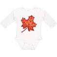 thumbnail image 3 of Inktastic Red Canadian Maple Leaf Boys or Girls Long Sleeve Baby Bodysuit, 3 of 5