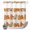 Thanksgiving DayXM9972, variant on No Hook Shower Curtain with Built-in Rings - Orange Pumpkins Fall Washable Waterproof Fabric Bathroom Curtains for Hotel,Rentals, 72 X 84 Inch Extra Long , Rustic Maple Leaves Brown Farmhouse