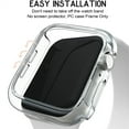 thumbnail image 5 of LEIXIUER Compatible with Apple Watch Cases 45mm 40mm 38mm 41mm 44mm 42mm , Hard PC Bumper Protectors Cover Accessories for Apple Watch Series 7 45 mm Series 6 5 4 3 2 1, 5 of 8
