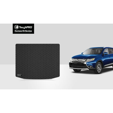 - ToughPRO - MITSUBISHI OUTLANDER Cargo Mat - All Weather - Heavy Duty - Black Rubber - 2018