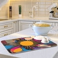 thumbnail image 6 of Yayeee Dish Drying Mat for Kitchen Counter Ultra Absorbent Easy Clean Pad 18x16", Futuristic Circles, 6 of 7