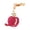 Red, variant on harmtty Fashion Cute Rhinestone Apple Keyring Alloy Car Key Chain Purse Bag Decor Gift,Red