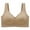 Beige, variant on fatyb Women's Wireless T Shirt Bras Seamless Full Coverage Bralettes Ladies Wide Strap Everyday Bras
