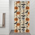thumbnail image 2 of Vintage Halloween Icons Pattern Shower Curtain 36"x72" ,Bathroom Decorative Shower Curtains Set with 12 Hooks,Modern Waterproof Washable Shower Curtain, 2 of 6
