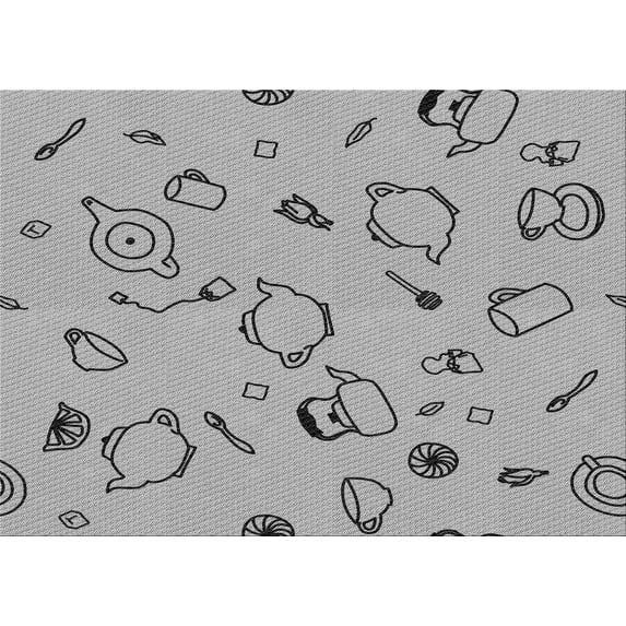 Ahgly Company Machine Washable Indoor Rectangle Transitional Gray Area Rugs, 2' x 4'