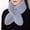 Grey, variant on 1pc Plush Rabbit Collar Scarf - Thick Warm Winter Neck Warmer Suitable for Women & Men, Machine Washable, ///Burgundy/ - Cozy Weather Accessory