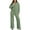 C1 Green, variant on 2 Piece Sweatsuits for Women Oversized Fleece Sweatsuits Zip Sweatshirt with Sweatpants Tracksuit with Pockets