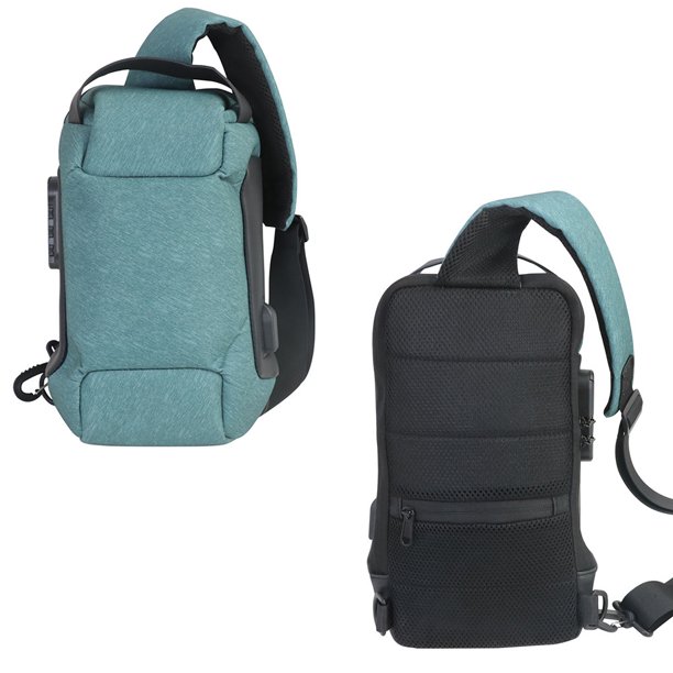 Bolso de hombre antirrobo con cerradura de contraseña, bolso de pecho para hombre, mochila pequeña deportiva de ocio, bolso de mensajero para hombro, bolso de motocicleta, bolso de ciclismo