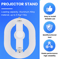 thumbnail image 4 of Desktop Projector Holder Stand Adjustable Projector Mount Bracket for P92Max HY300HY320 Projector Home Studio, 4 of 8