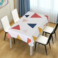 thumbnail image 4 of Yayeee Tablecloths 54" x 54" Rectangle Wrinkle Resistant Party Table Cover, Abstract Triangles, 4 of 8
