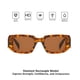 thumbnail image 4 of Gafas de sol con montura cuadrada, gafas de montura cuadrada con borde cortado de plástico personalizadas, gafas de sol de pierna ancha personalizadas Adepaton BST3009341-2, 4 of 6