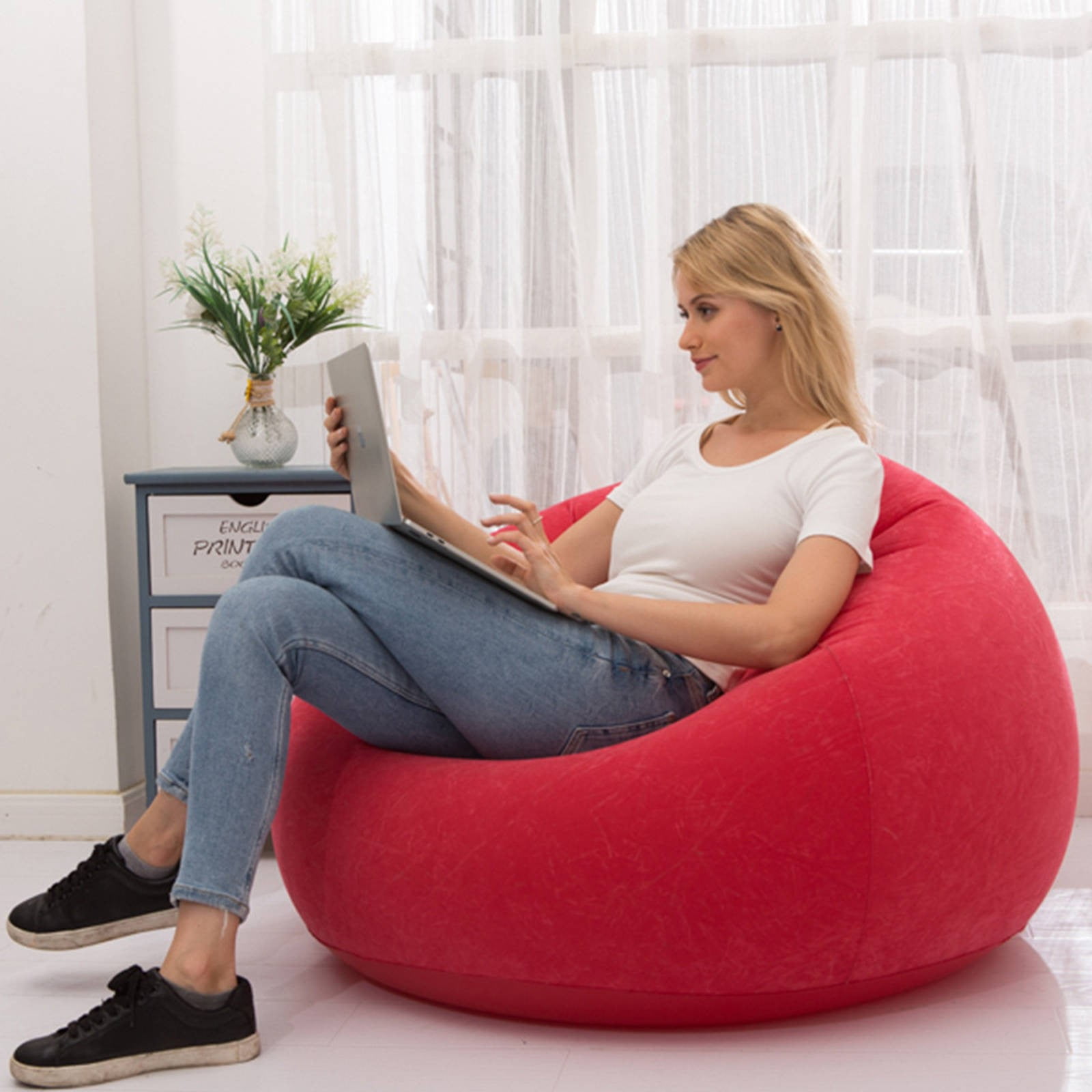 Seat Pads,Seat Cushions,Flocking Pvc Inflatable Sofa Portable Inflatable Lounger for Camping & Beach Inflatable Couch for Indoor and Outdoor Camping Couch Inflatable Flocking Couch,Seat Chair Cushions