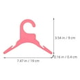 thumbnail image 2 of STOBOK 8Pcs Pink Plastic Pet Clothes Hangers Small Durable Non Skid Dog Cat Clothing Rack, 2 of 6