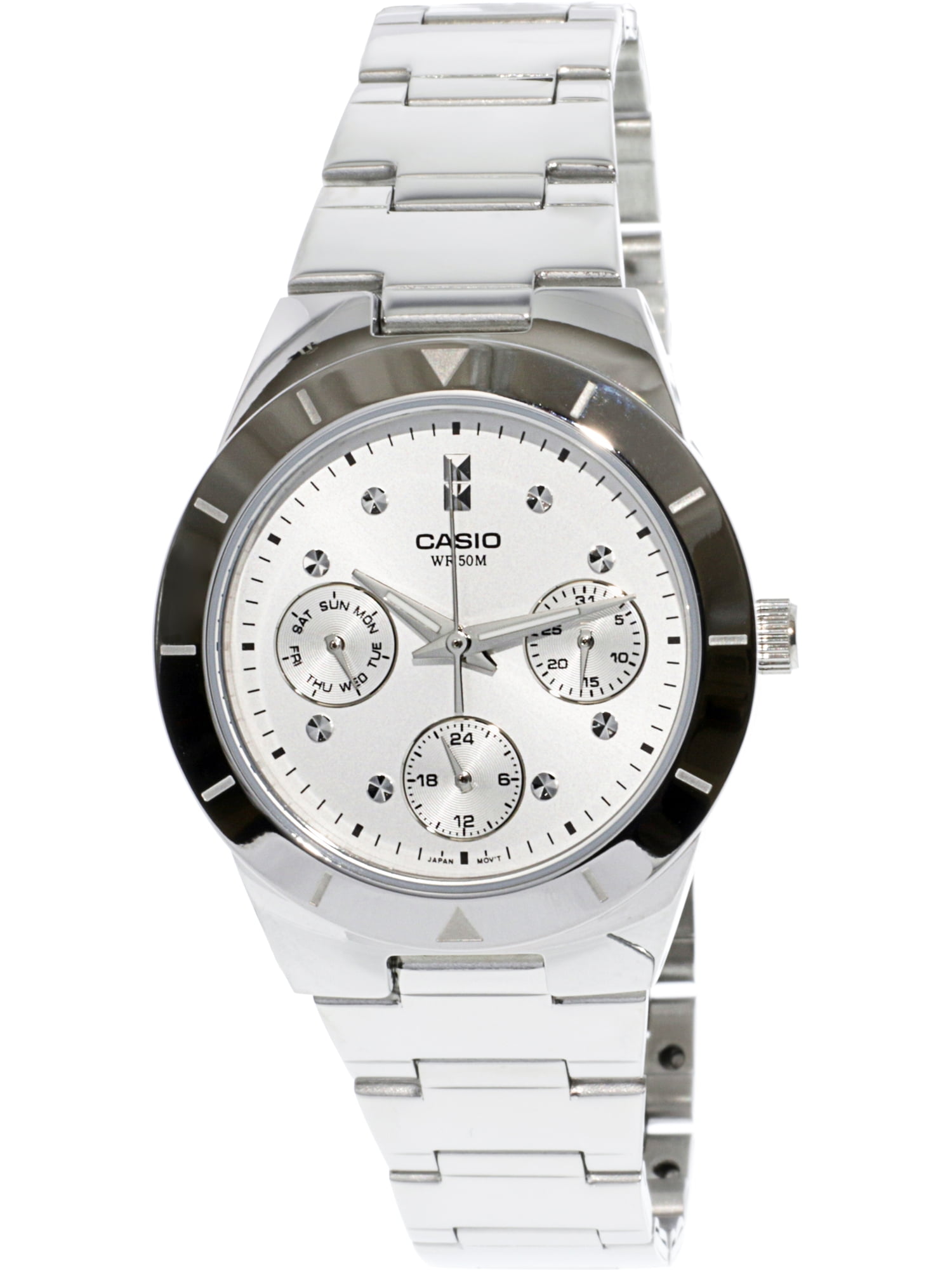 Casio Women's Core LTP2083D7AV Silver StainlessSteel Quartz Fashion