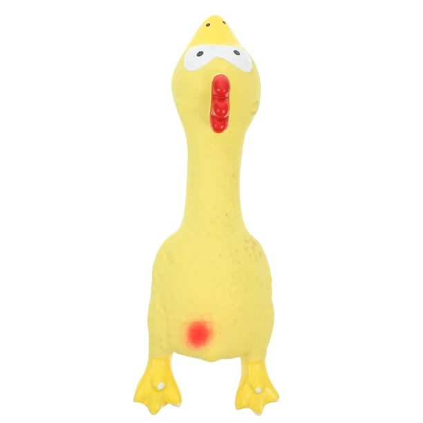 Juguete chirriante para perros, juguete de pollo chillón para perros, juguete molar suave para masticar para cachorros.