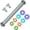 Gray-8in, variant on Adjustable Rolling Pin with Thickness Rings, 9" Silicone Non Stick Dough Roller for Pizza, Pastry, Fondant, Pie Crust, Baking Tool with Stainless Steel Core, Easy Clean