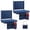 Navy Blue, variant on CONCETTA Stadium Seats with Back Support, 350 LBS Weight Capacity Thick Padded Bleacher Chair with Cup Holder, Storage Pocket, Padded Shoulder Strap & Built-in Handle for Sports Events, Navy Blue