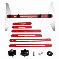 Stair Tread Template Tool, Stainless Steel Stair Measurement and Scribing Tool with Scale, Wooden Stair Jig,1 set * Stair Measuring Ruler,Red