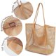 thumbnail image 4 of Beach Bag Mesh Tote Bag, Upgraded Beach Bags for Women Mesh Bag Beach Accessories Mesh Beach Tote Womens Shoulder Handbag, 4 of 5