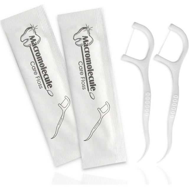 150 Count Dental Floss Picks Individually Wrapped, Dental Flosser, Floss Singles Bag, Travel