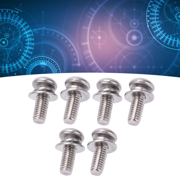 FAGINEY Round Screw Pan Head,Pan Head Machine Screws,100Pcs Cross Pan Head Screws With Flat Washers 304 Stainless Steel Tapping Screws Bolts Nuts