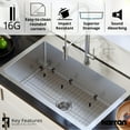 thumbnail image 4 of Karran  33" Top Mount Single Bowl Stainless Steel Kitchen Sink Kit, 4 of 5