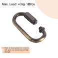 thumbnail image 3 of Unique Bargains 5mm Oval Shape Quick Link Screw Lock Chain Connector Bronze 6 Pack, 3 of 5