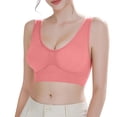 thumbnail image 5 of Sports Bras for Women Shaping Supportive Wireless Padded Athletic Push Up High Impact Everyday Plunge Bra Cute Bra High Support Invisible Anti-Sagging Lifting Support Br Bralettes Watermelon red, 5 of 8