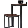 thumbnail image 6 of Veryke 3 Piece Dining Table Set, Kitchen Dining Furniture for Restaurant, Dining Room Sets Breakfast Table with 2 Chairs, Walnut, 6 of 7