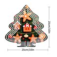 thumbnail image 7 of Metal Hanging Christmas Tree Wind Decorations - Festive Garden Spinners with Colorful Ornaments & Gingerbread Design for Yard Decor, 7 of 7