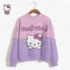 thumbnail image 2 of Sudadera con capucha para mujer, jerséis de cuello redondo con estampado de HELLO KITTY Vintage, ropa kawaii de otoño, 2 of 4