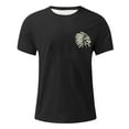 thumbnail image 3 of Camisetas de Manga Larga de los Hombres de Algodón Impresión Cuello Redondo Blusas de Moda Casual, Poliéster Spandex, 3 of 7