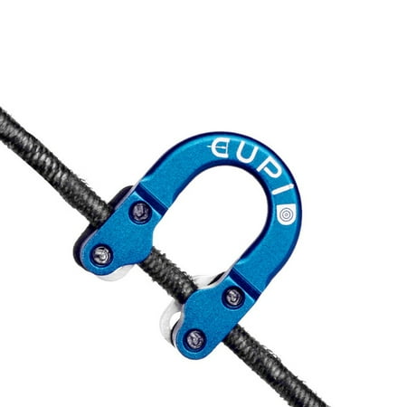Archery Metal D Loop Ring Compound Bow Release Bowstring Metal D-Ring String Arrow Rope Hunt Archery Accessories Blue Fangkenuo