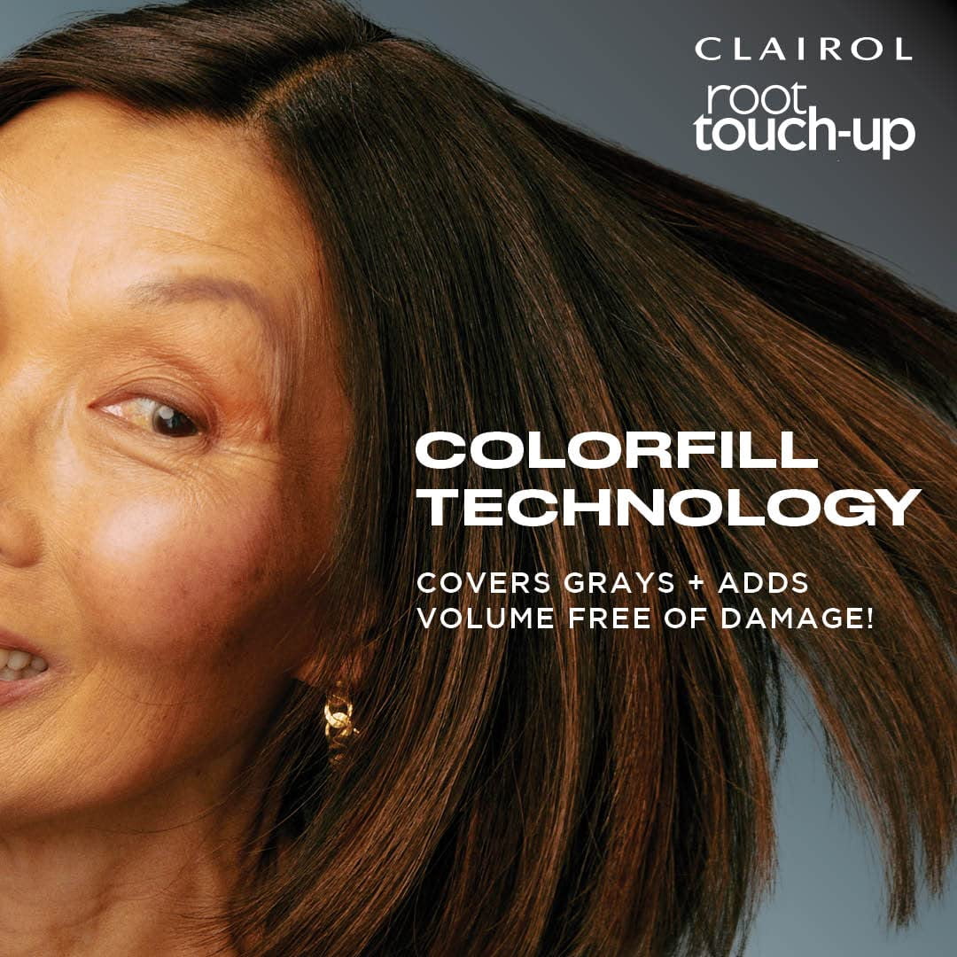 Clairol Root Touch-Up Color + Volume 2-in-1 Temporary Spray, Light Brown Hair Color, Pack of 1
