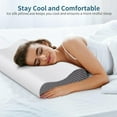 thumbnail image 6 of Cervical Neck Pillow for Pain Relief, Contour Memory Foam Pillows Ergonomic Pillow for Sleeping Bed Pillow Neck Support with Cooling Pillowcase Orthopedic Pillow for Side Back Sleepers, 6 of 14