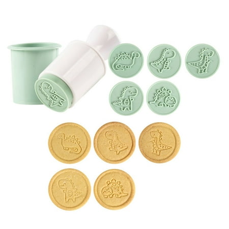 

Sorrowso Cookie Stamper Biscuit Stamper Fondant Children Silicone Cake DIY Baking Mold Pastry Gadgets 10 Different Types for Kids