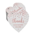 thumbnail image 1 of Inkdotpot Rose Gold Foil Paper Hang Tags Thanks From The New Wedding Favor Tags 50 Pieces, 1 of 6
