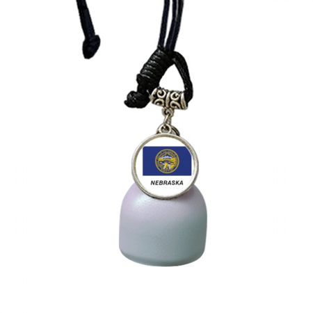 American State Flag Contour Nebraska Wind Chimes Bell Car Pendant
