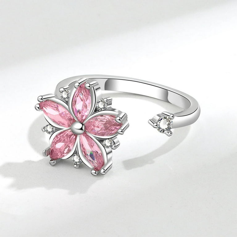 Cherry Blossom Ring. Adjustable. Gift for Birthday Christmas 