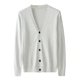thumbnail image 1 of Cardigan Sweater for Men Knitted Long Sleeve Sweaters with Buttons Casual Trendy Coats Jacket Men Clothes White, 1 of 5