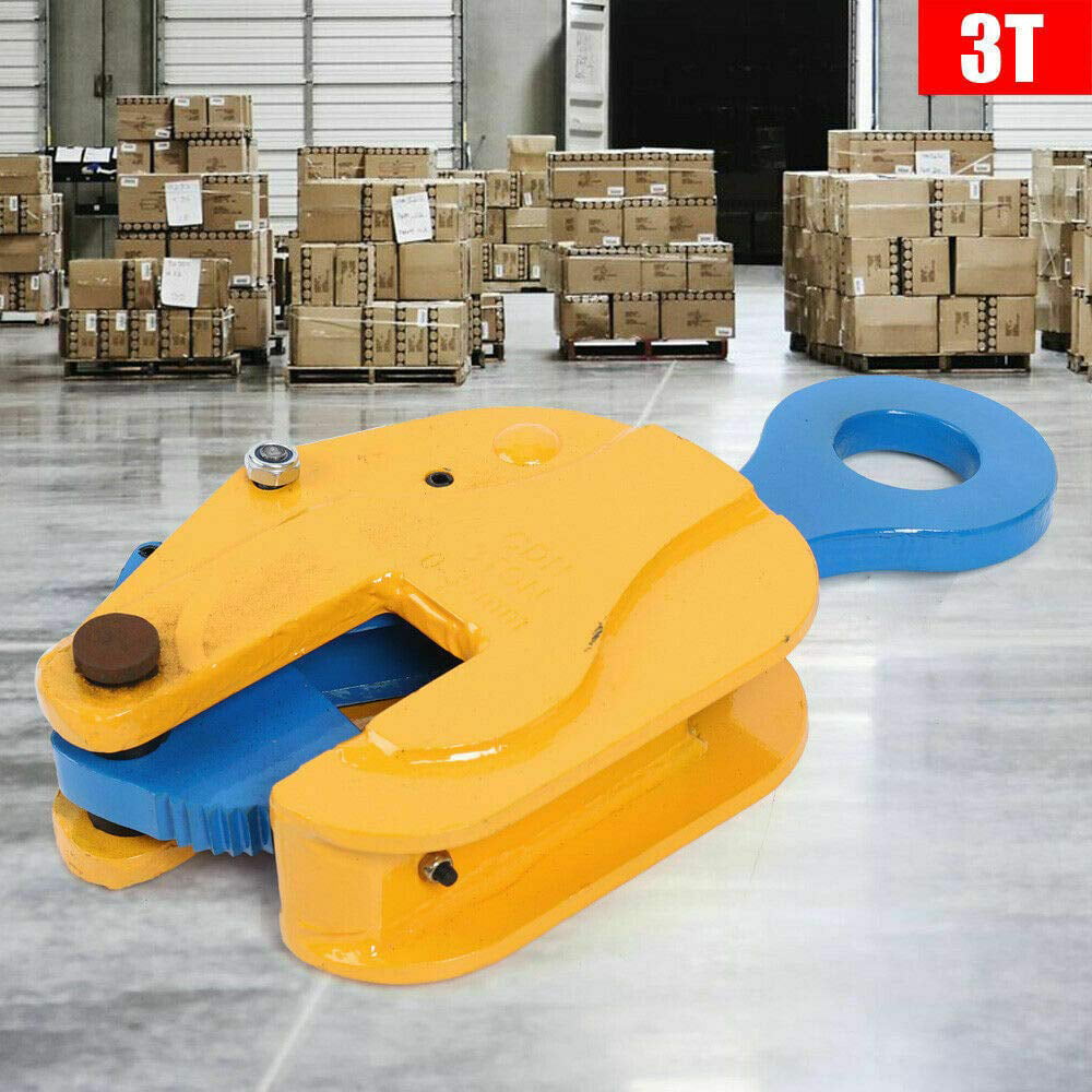 Vertical Plate Lifting Clamp 3T/6600Lbs Steel Industrial Heavy Duty Equipment 