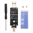 thumbnail image 1 of Protocolo Dual Type-C Type-A M.2 NVME PCIe NGFF USB3.1 GEN2 10Gbps M2 SSD Tarjeta Adaptadora de Carcasa Compatible con SSD 2230/2242, 1 of 5