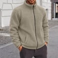 thumbnail image 6 of Stamzod Fleece Jacket for Men Stand Collar Zip Up Winter Coat Casual Warm Thick Sherpa Jackets with Pocket, 6 of 9